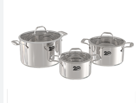Bộ nồi inox Sunhouse SHG2020 3 cái 3 đáy